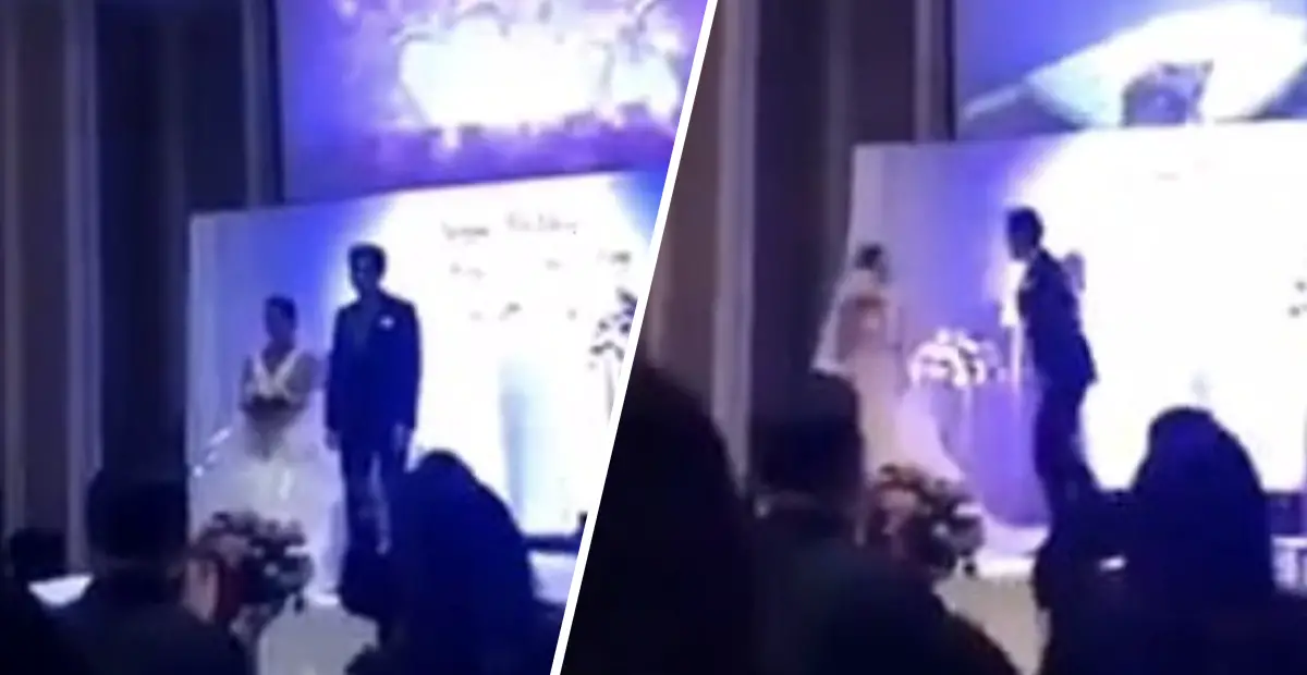 Groom Gets Revenge On His Cheating Bride By Playing Video Of Her With