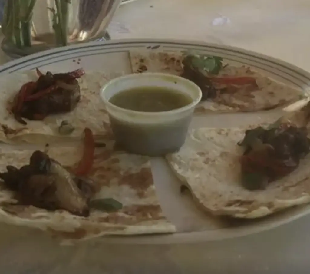 Human shin fajita tacos