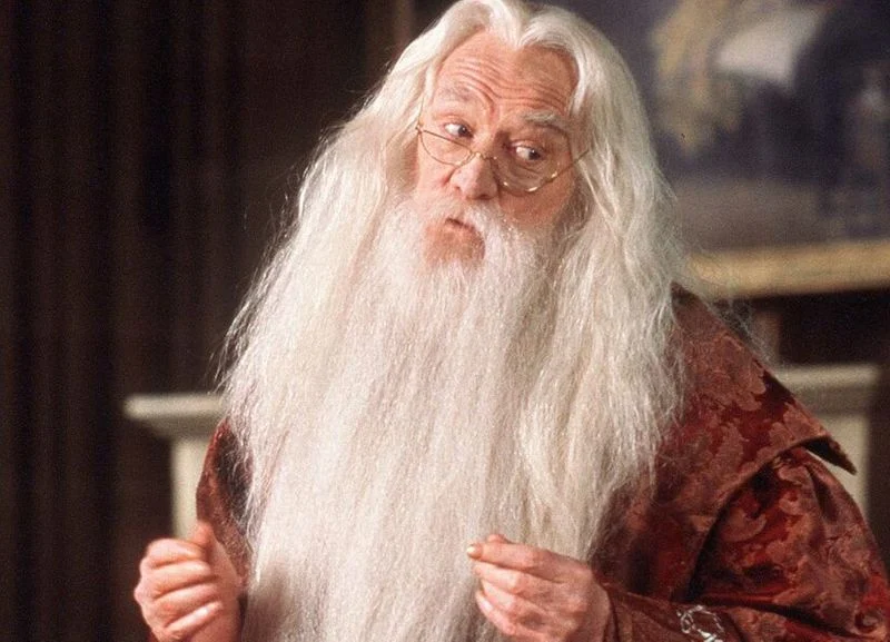 Richard Harris as Dumbledore.