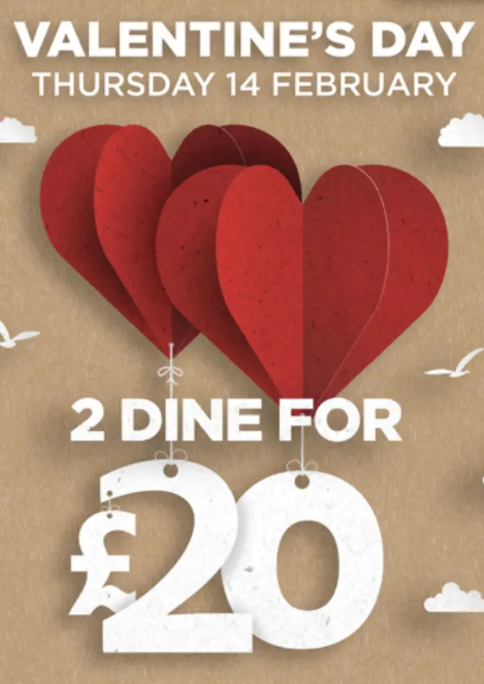 Wetherspoons Has Released Its Romantic £20 Valentine's Day Menu - And ...