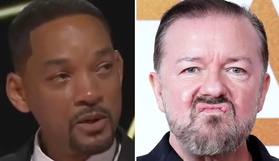 Ricky Gervais appears to have made his feelings clear about Will Smith slapping Chris Rock at the Oscars. 