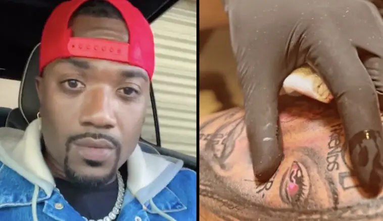 Ray J Gets Tattoo of Brandy With Face Tats  XXL