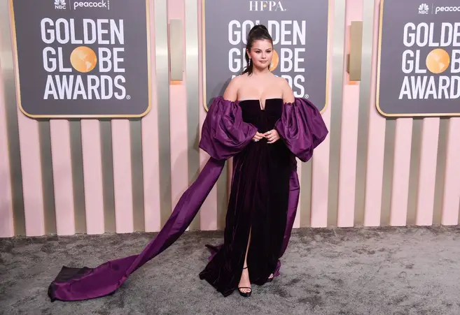 Selena Gomez at the 2023 Golden Globes.