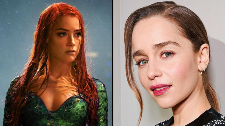 Emilia Clarke has replaced Amber Heard as Mera from Aquaman in a stunning image.