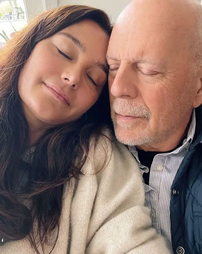 Emma Heming and Bruce Willis.