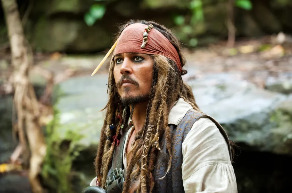 Johnny Depp in Pirates of the Caribbean
