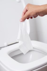 wipe toilet
