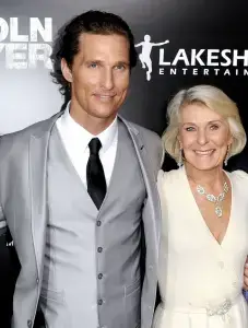 Matthew McConaughey and mom Mary.