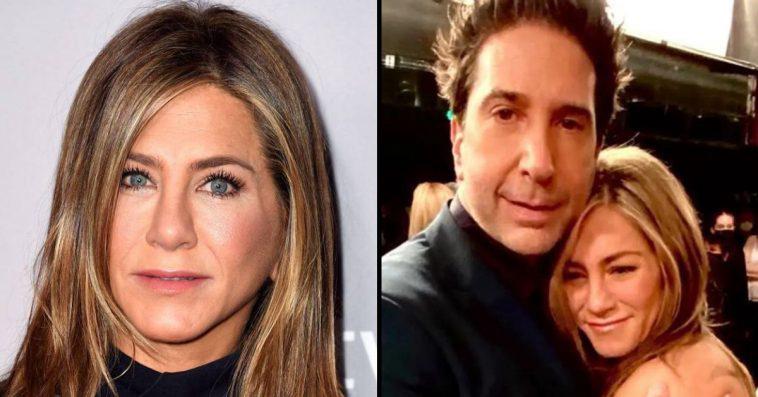 Jennifer Aniston has confirmed a long-standing David Schwimmer rumour on live television.