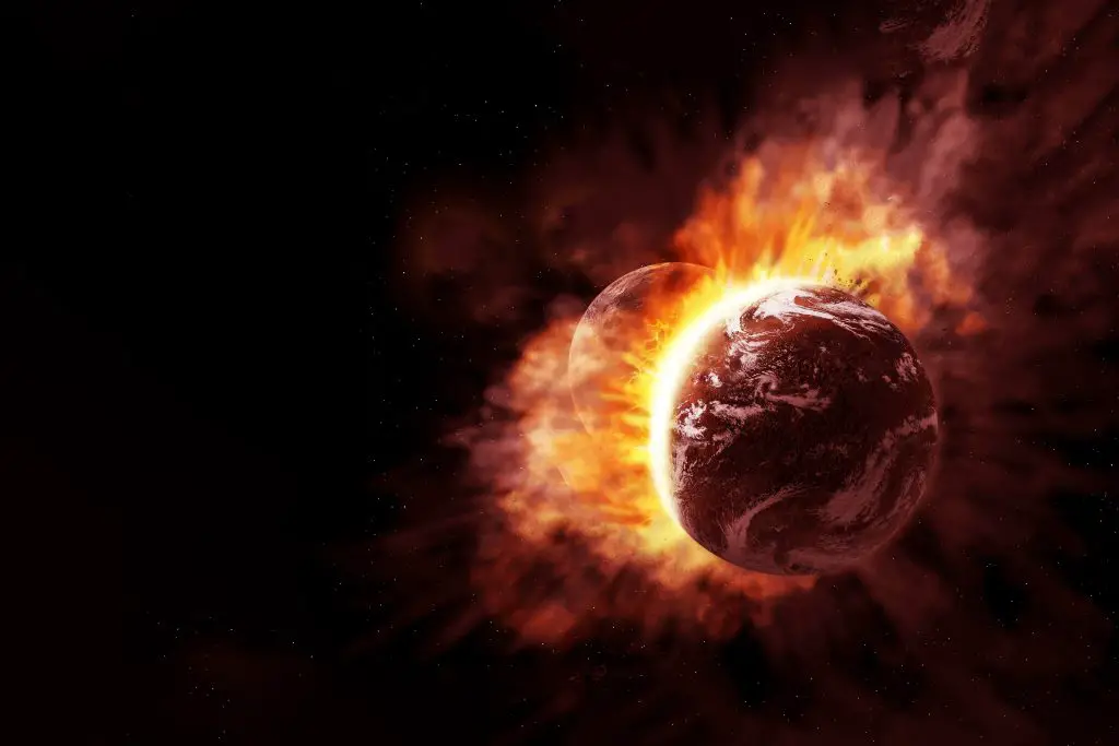 Colliding planets