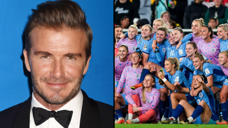 David Beckham is facing huge backlash after referring to the England Lionesses team as 'girls'.