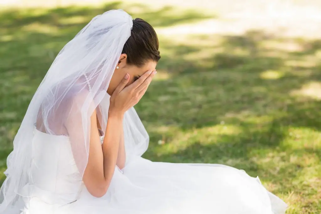Upset bride