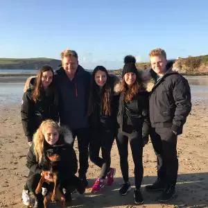 Gordon and Tana Ramsay with children.