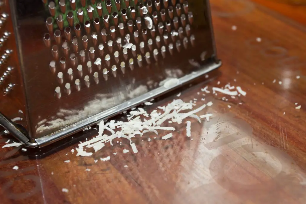Fourth side of a cheese grater.