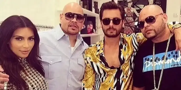 Raul Conde with Fat Joe, Kim Kardashian and Scott Disick