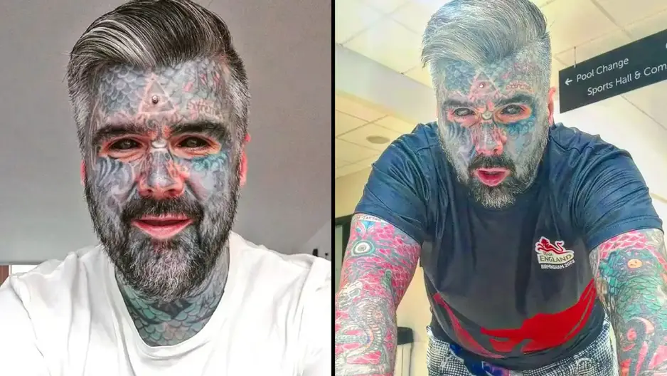 Tattoo enthusiast King Of Inkland King Body Art has shared an unrecognisable before photo.