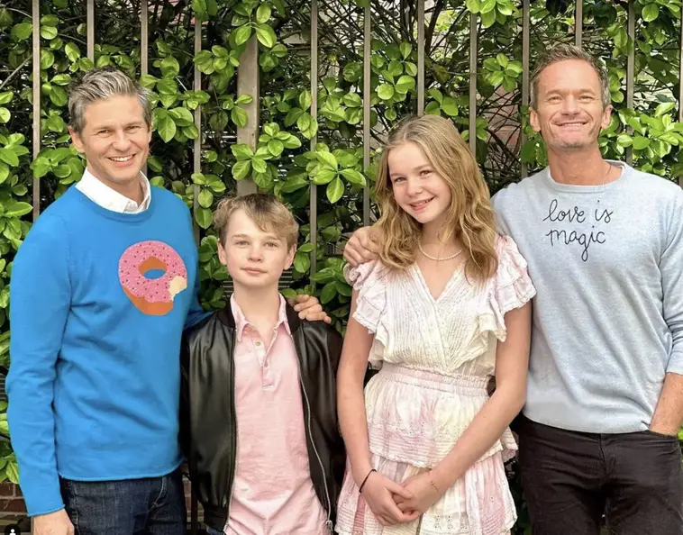 David Burtka, Gideon Scott, Harper Grace and Neil Patrick Harris.