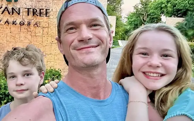 Gideon Scott, Neil Patrick Harris and Harper Grace.