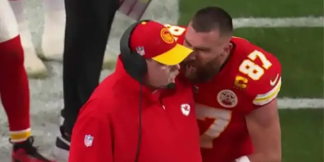 Travis Kelce and Andy Reid.