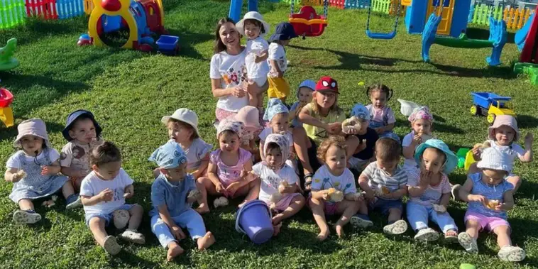 Kristina Ozturk and her children.