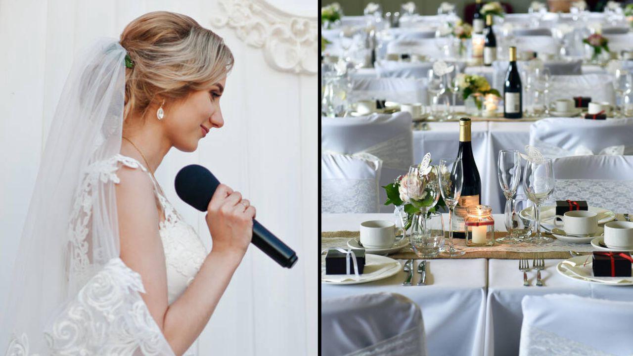 A bride read out her fiance's affair texts instead of her vows at her wedding.