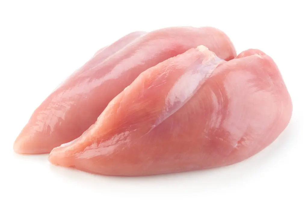 Raw chicken