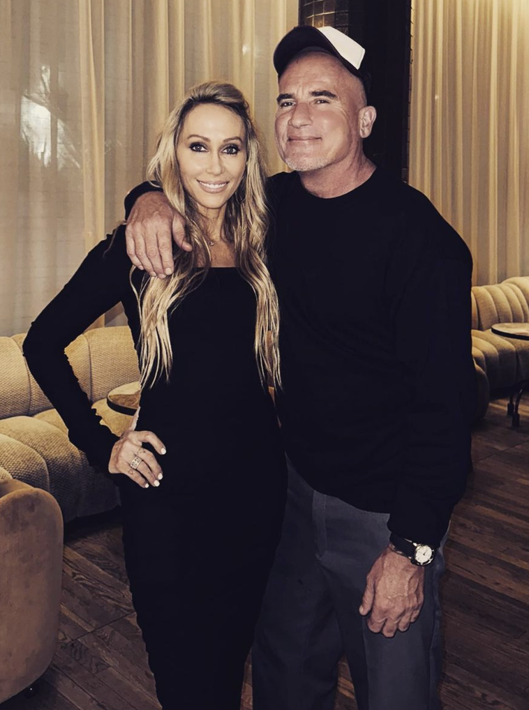 Tish Cyrus and Dominic Purcell.