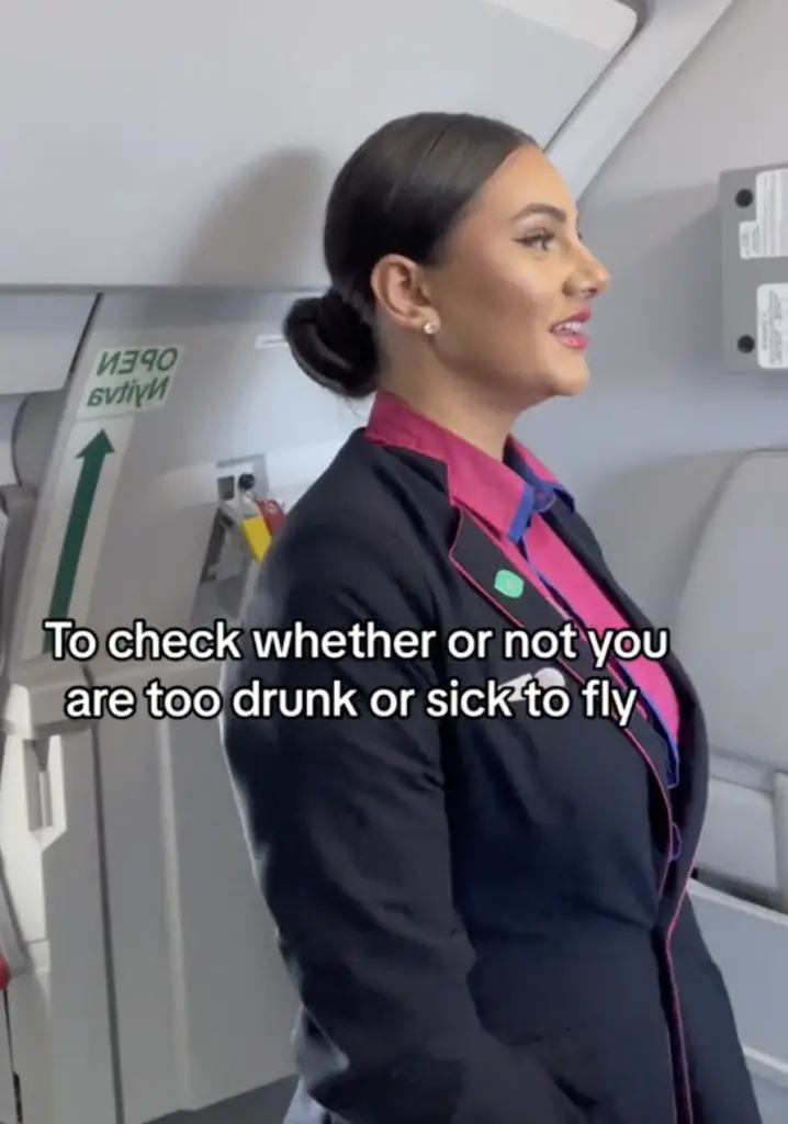 Flight attendant Iona