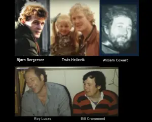 Edwin Coward, Roy Lucas, Bjørn Giæver Bergersen, Truls Hellevik, William Crammond.