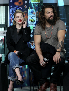 Amber Heard and Jason Momoa.