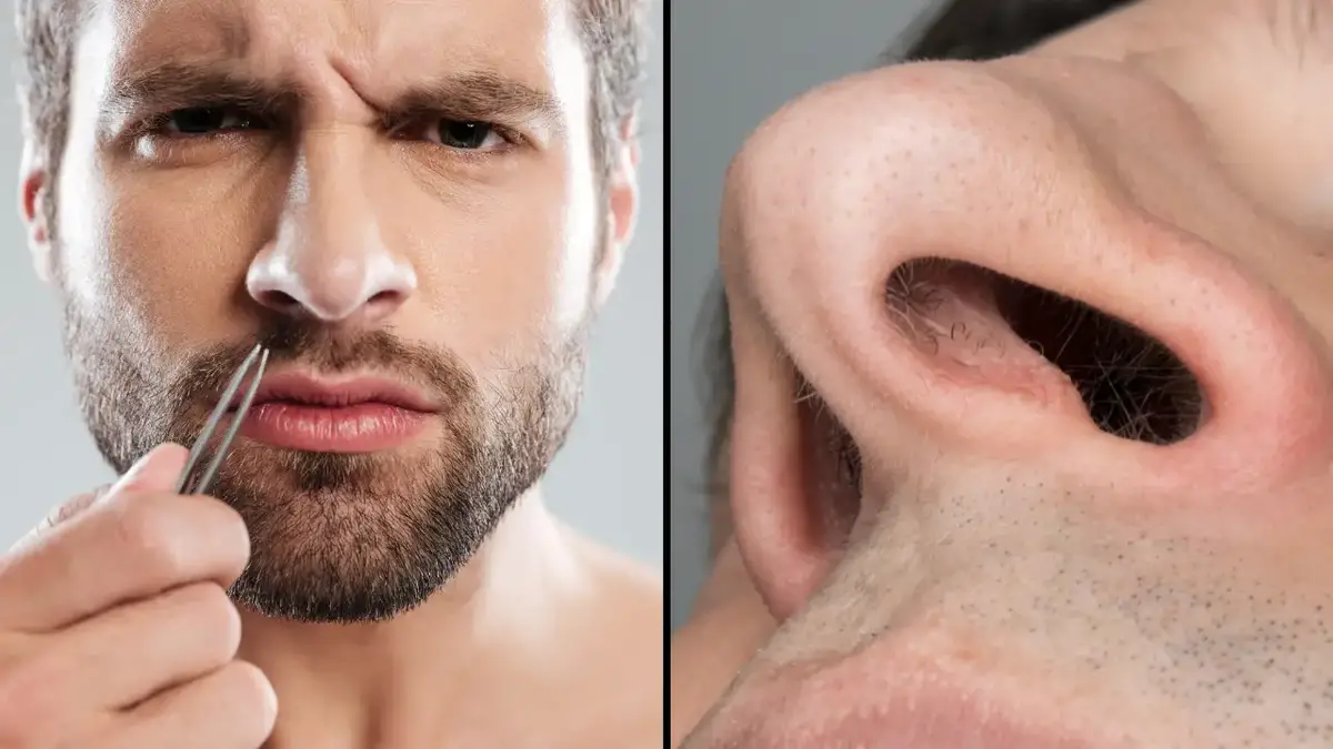 Doctors are issuing an urgent warning to those who use tweezers to remove their nostril hair.