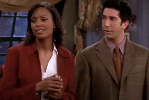 Aisha Tyler and David Schwimmer