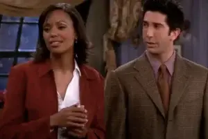 Aisha Tyler and David Schwimmer.