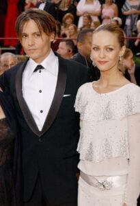 Johnny Depp and Vanessa Paradis. 