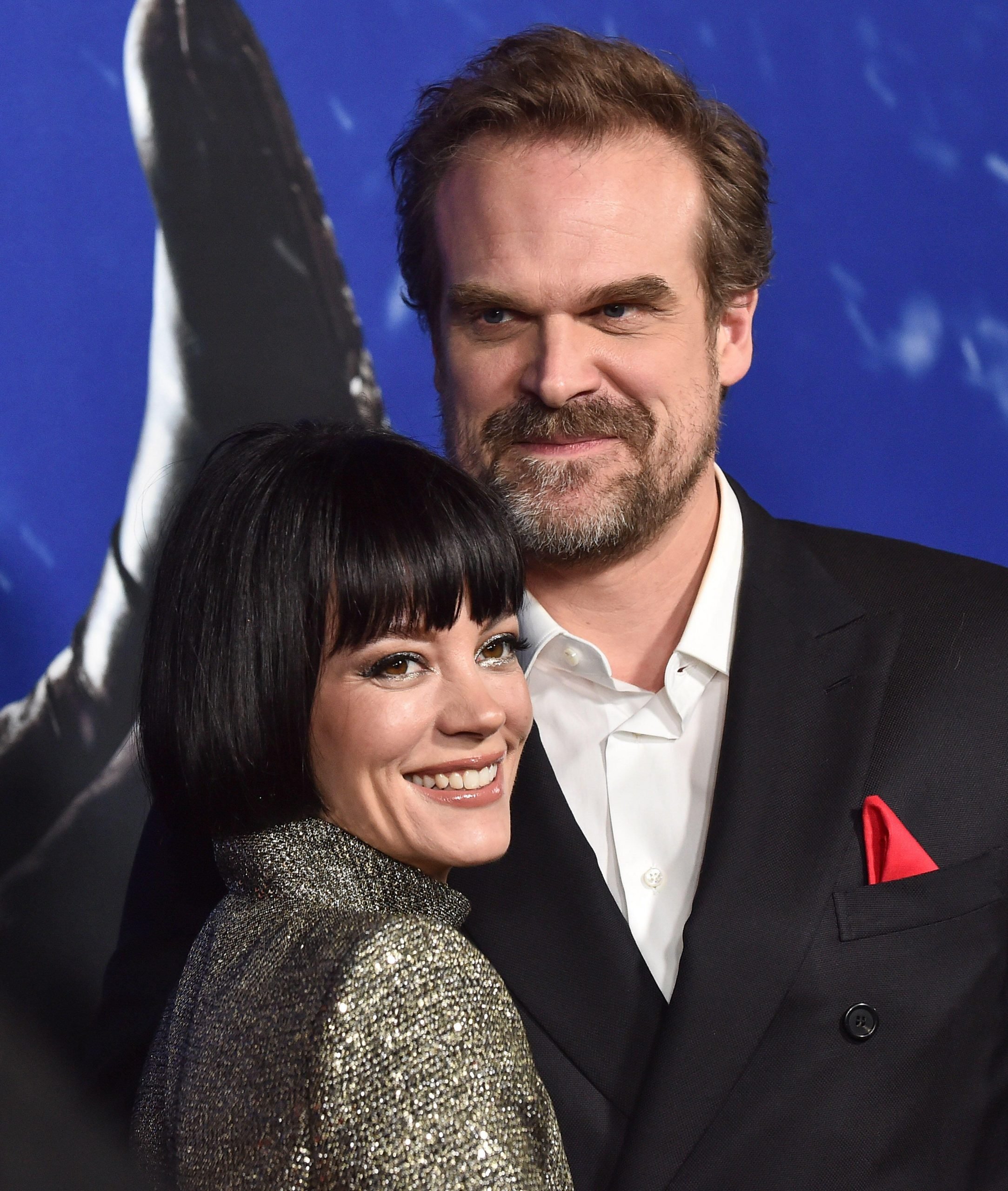 Lily Allen and David Harbour. 