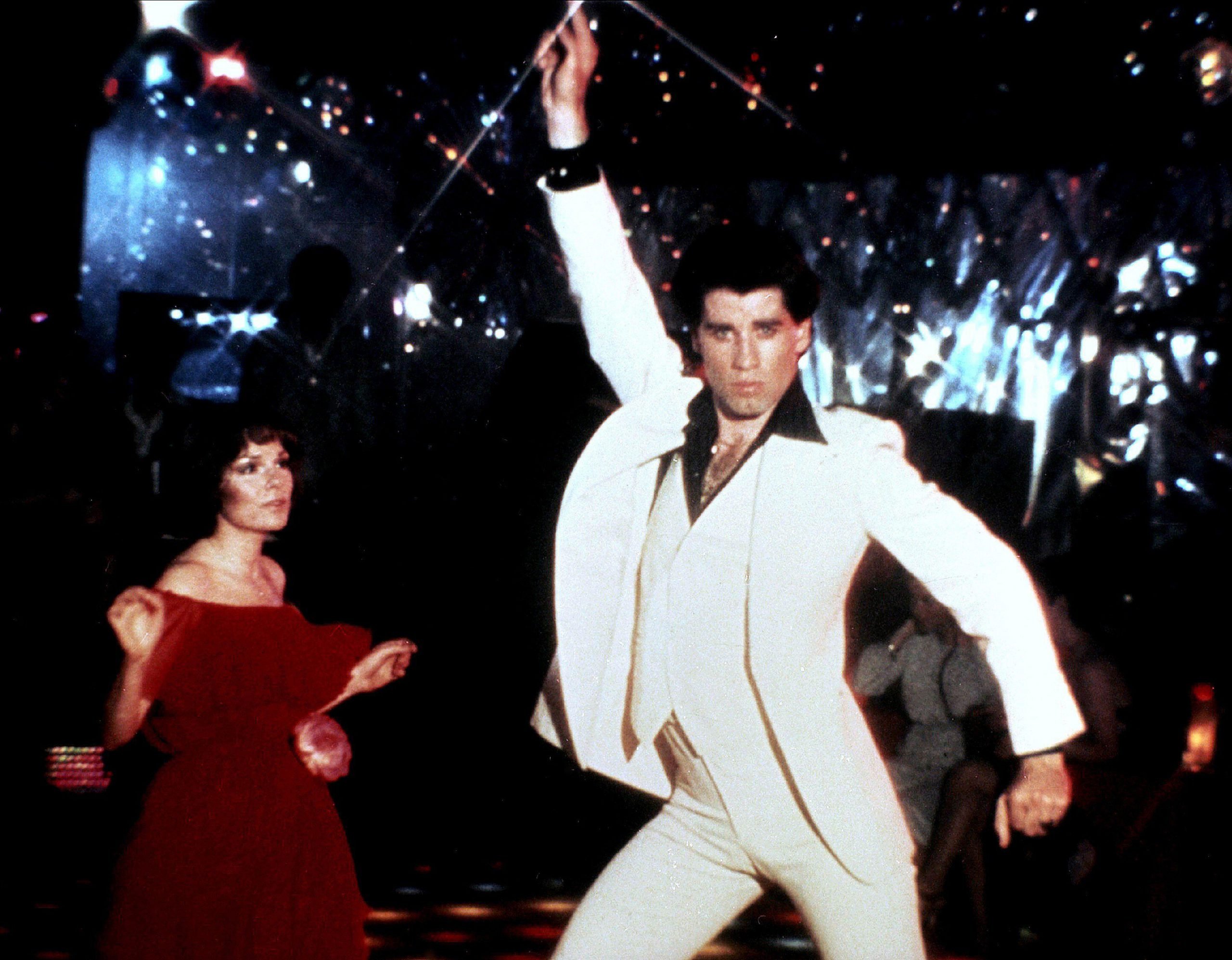 John Travolta in Saturday Night Fever. 