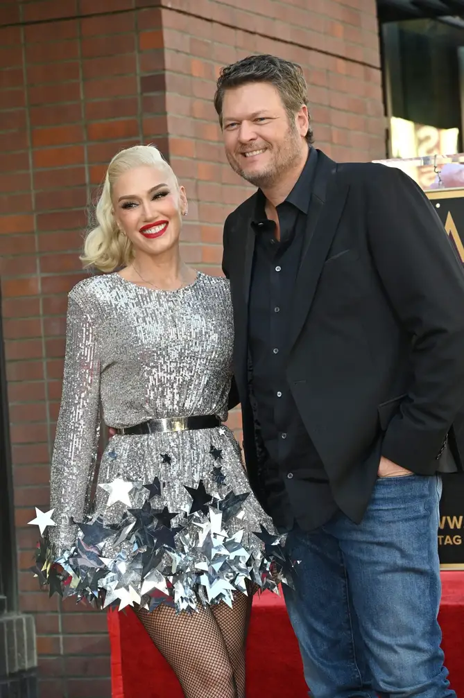 Gwen Stefani and Blake Shelton.