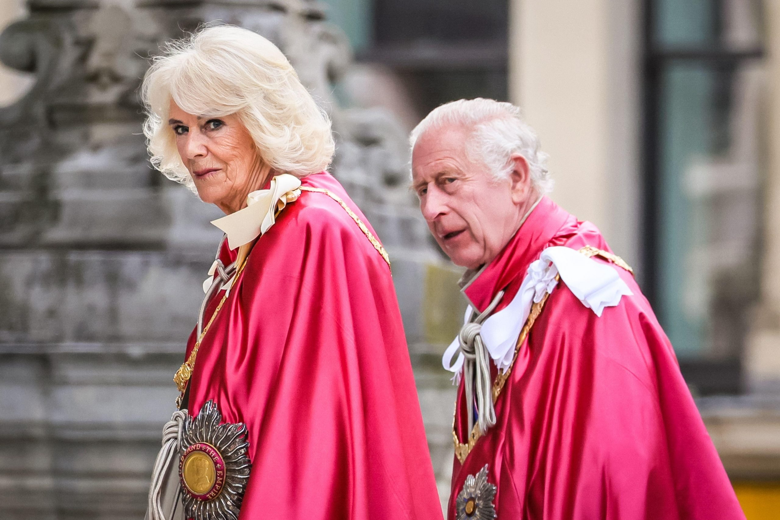 Queen Camilla and King Charles. 