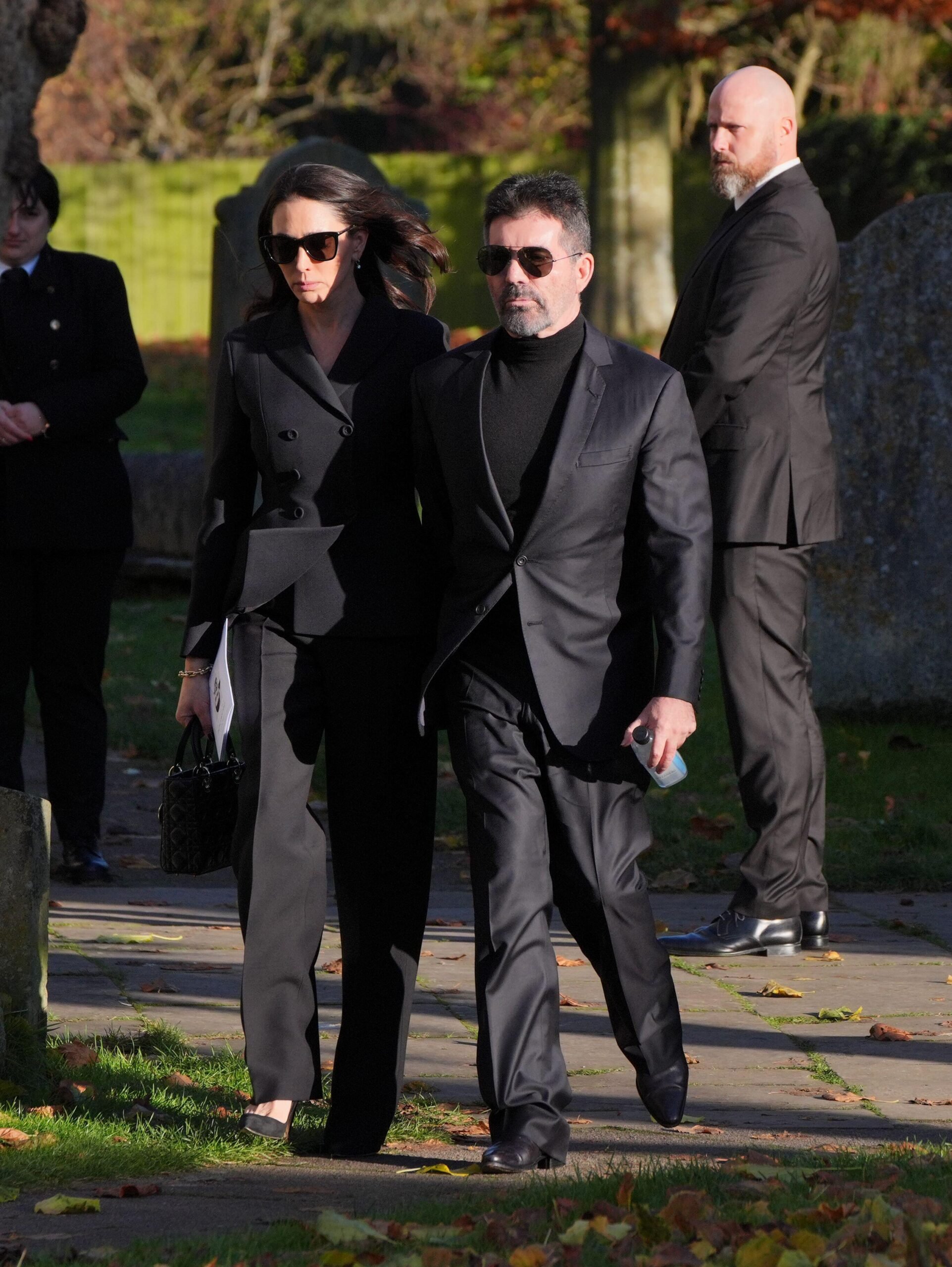 Simon Cowell at Liam Payne's funeral.