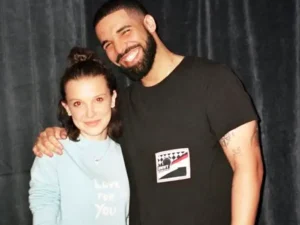 Drake and Millie Bobby Brown. 