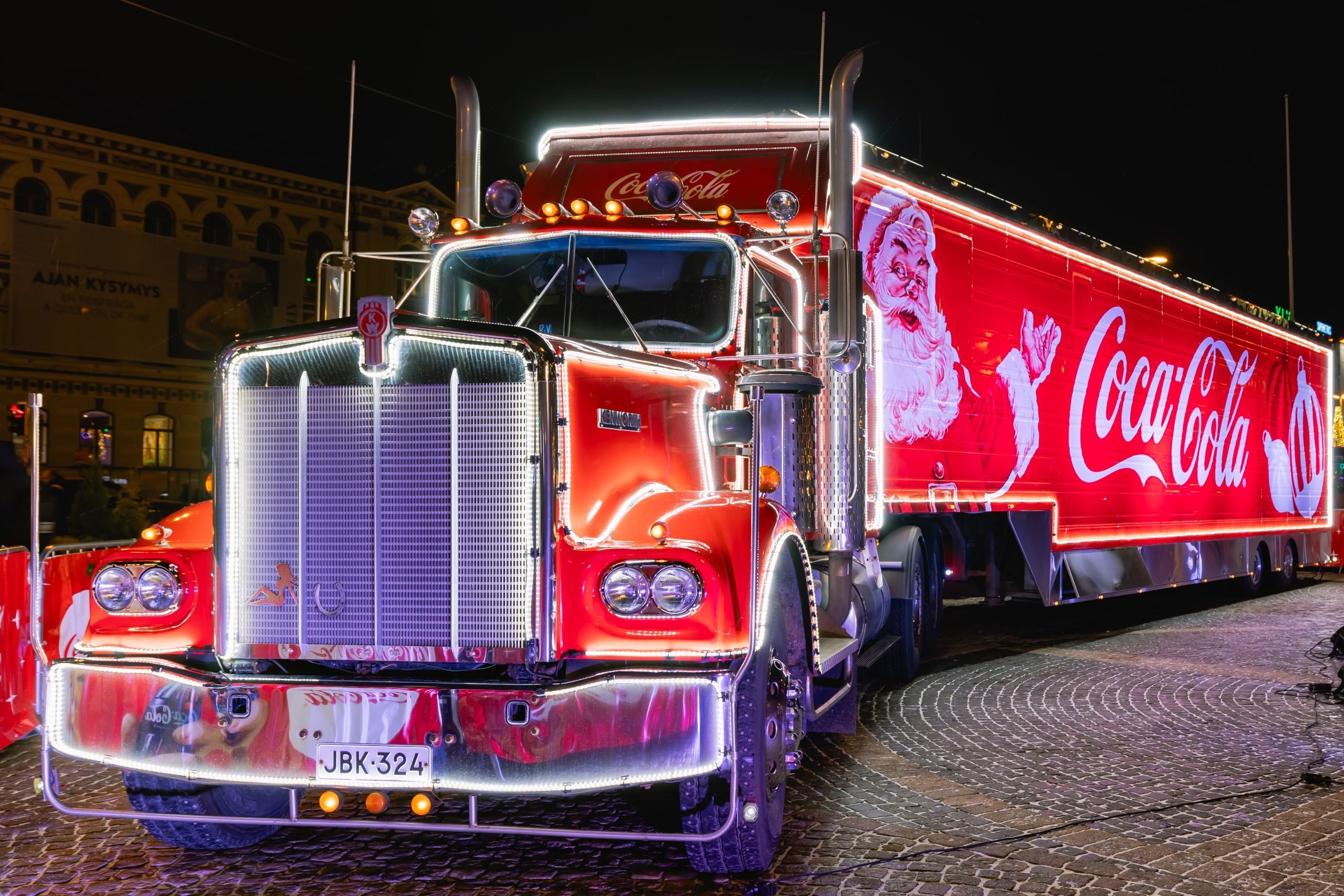 Coca-Cola truck. 