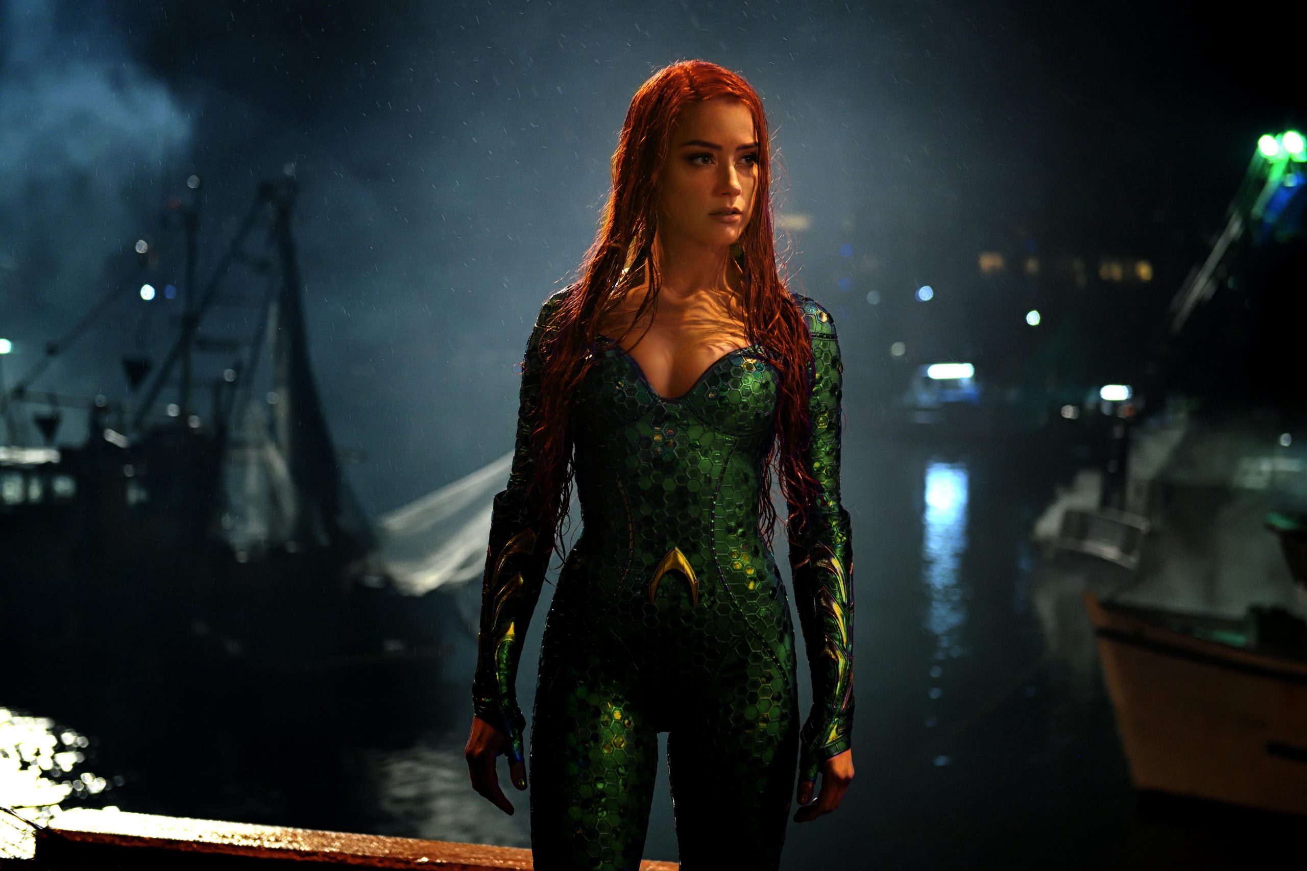 Amber Heard as Mera in Aquaman.