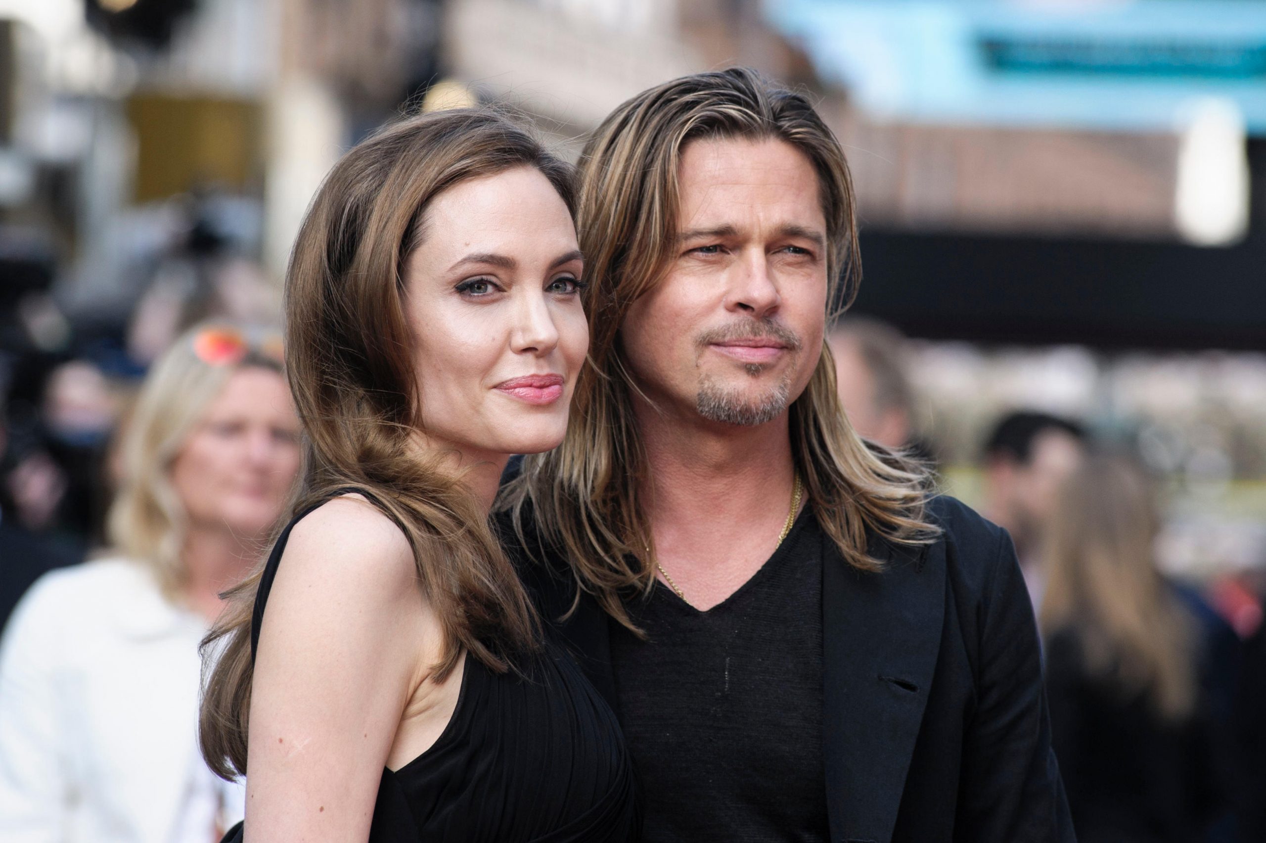 Angelina Jolie and Brad Pitt. 