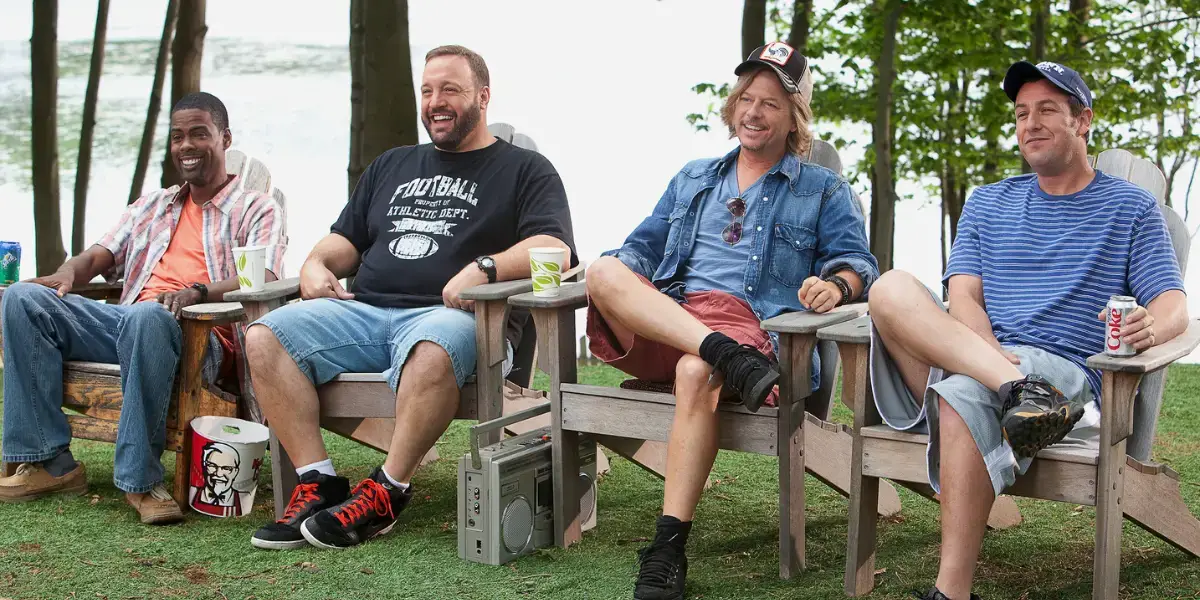 Chris Rock, Kevin James, Adam Sandler and David Spade in Grown Ups