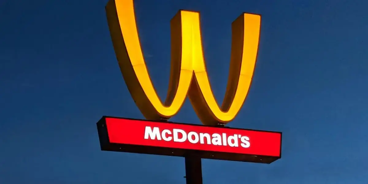 McDonald's logo flipped.