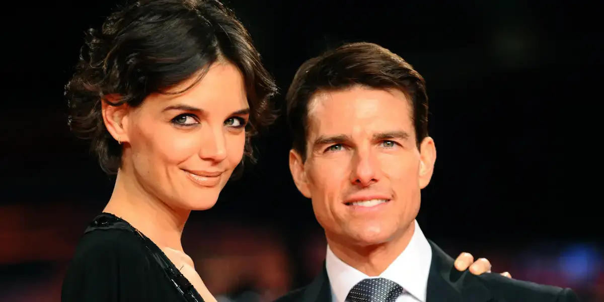 Katie Holmes and Tom Cruise.