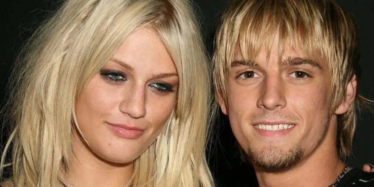 Leslie and Aaron Carter. 