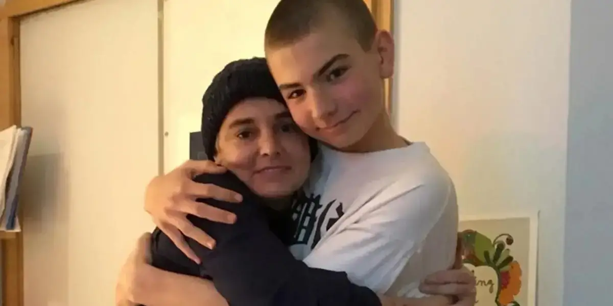 Sinéad O'Connor and son Shane. 