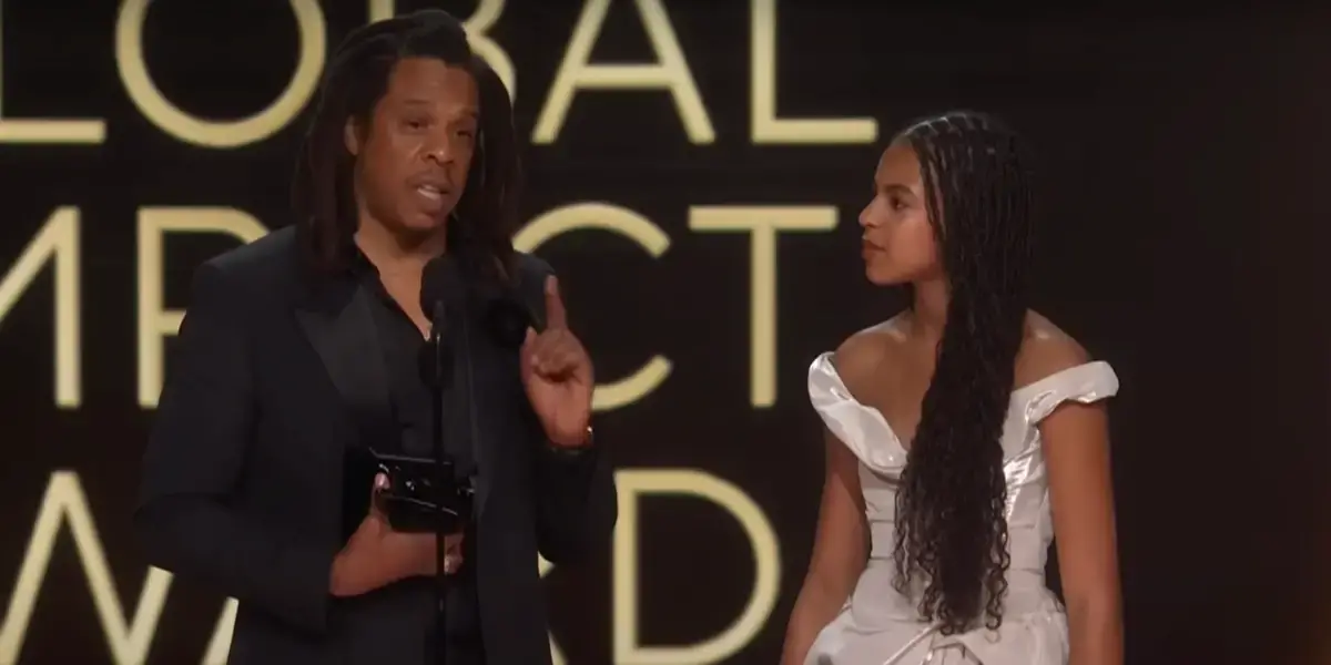 Jay-Z and Blue Ivy at the Grammys