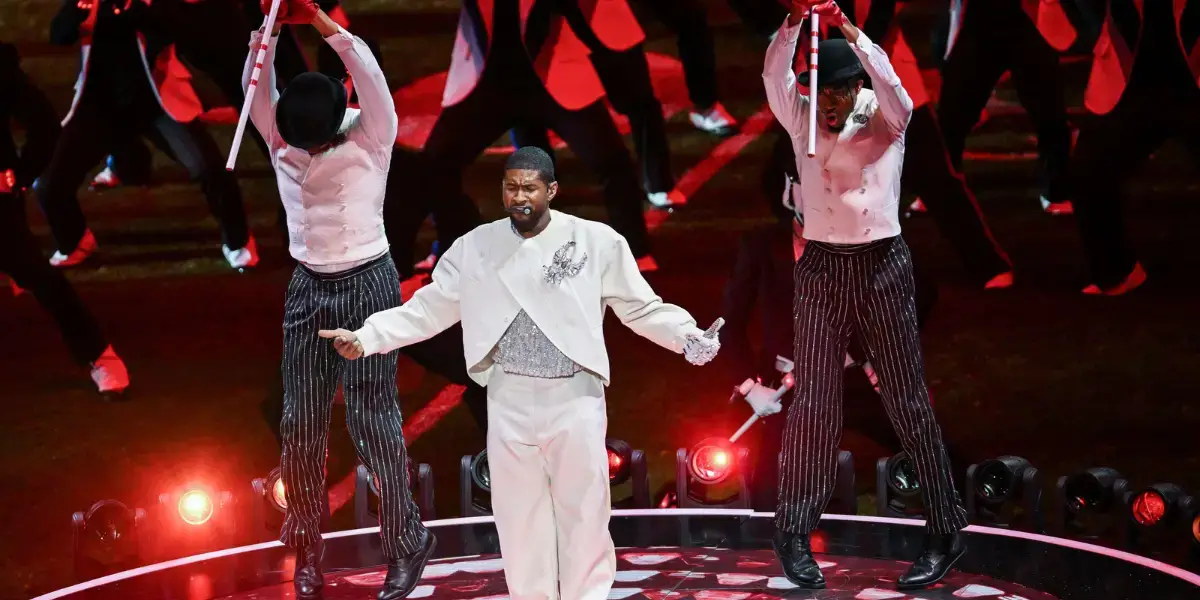 Usher at the 2024 Super Bowl. 